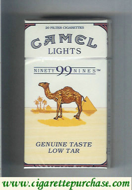 Camel Lights 99s cigarettes hard box